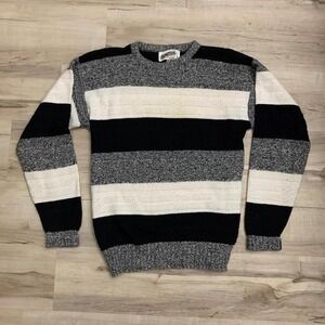 Vintage 1980s classic stiped knit sweater Puritan label
